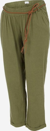 Pantaloni Mamalicious Curve pe maro / kaki, Vizualizare produs