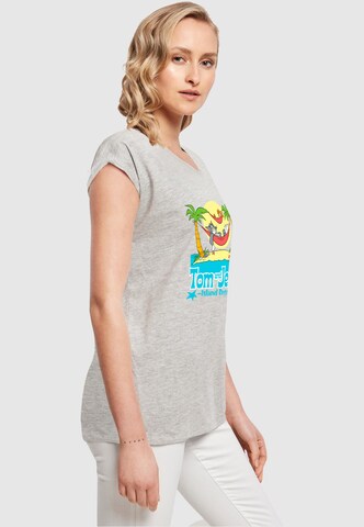 ABSOLUTE CULT T-Shirt 'Tom And Jerry - Hammock Dreams' in Grau