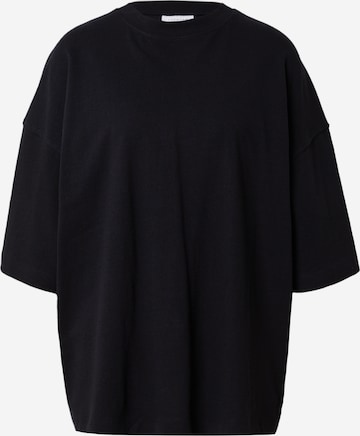TOPSHOP Oversized Shirt in Black: front