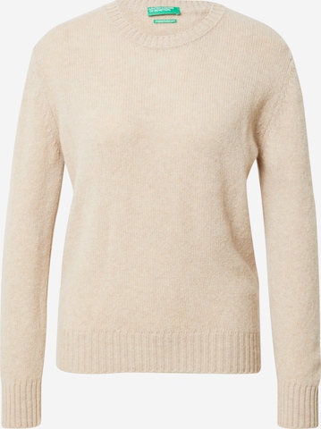 UNITED COLORS OF BENETTON Sweater in Brown: front