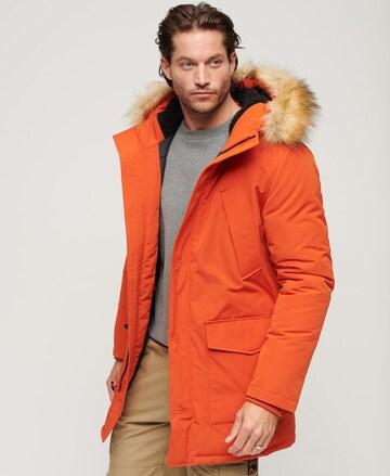 Superdry Winter Parka 'Everest' in Orange: front