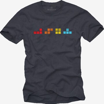 MAKAYA Shirt 'T-Elements' in Grey: front