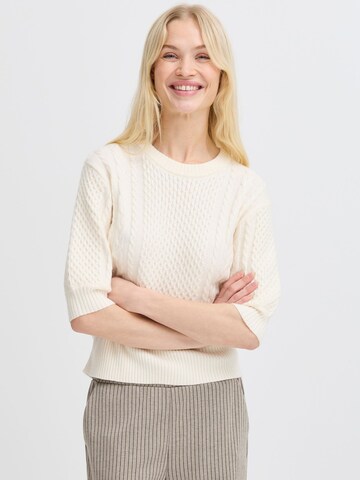 Pullover ' BYNIBE SS JUMPER - ' di b.young in bianco