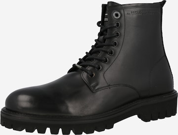 Pepe Jeans Lace-Up Boots in Black: front