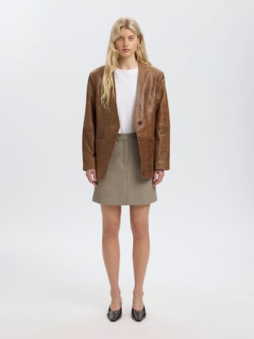 SELECTED - Chaqueta de entretiempo en marrón