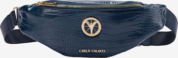 Carlo Colucci Fanny Pack 'Caesco' in Blue: front