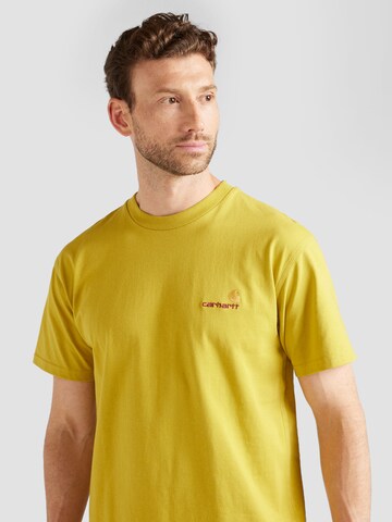 Carhartt WIP - Camiseta 'American Script' en amarillo