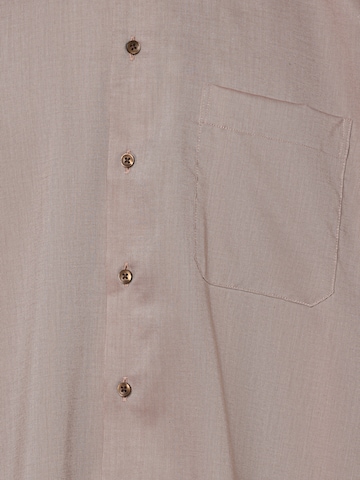 ETERNA Comfort fit Button Up Shirt in Beige