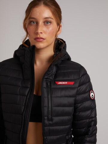 JACK1T Outdoorjas ' SATEL1TE Longline Daunenjacke 2.0 ' in Zwart
