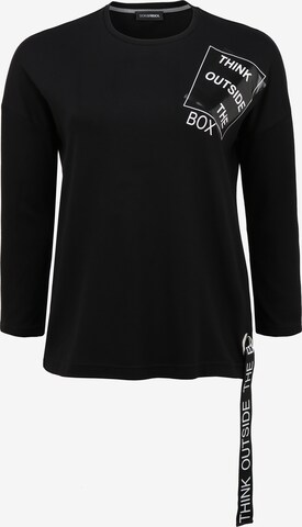 Doris Streich Shirt 'THINK OUTSIDE THE BOX' in Black: front