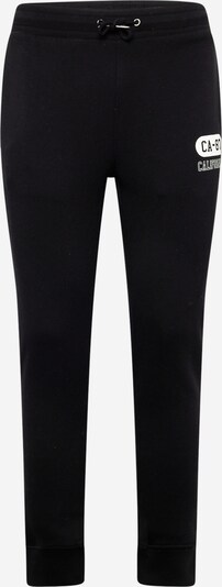 AÉROPOSTALE Pantalon de sport 'CALIFORNIA' en noir / blanc, Vue avec produit