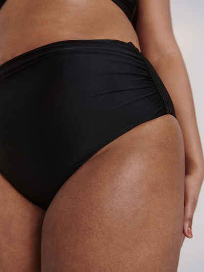 Guido Maria Kretschmer Curvy Bikini hlačke | črna barva, Prikaz izdelka
