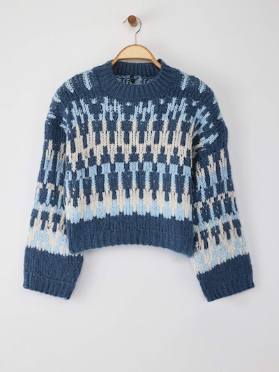 Trendyol Trui in de kleur Marine / Lichtblauw / Wit, Productweergave