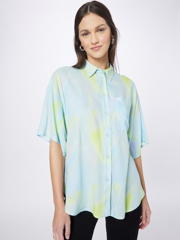 Monki Blouse in Blue: front