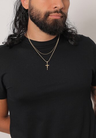 KUZZOI Necklace 'Kreuz' in Gold