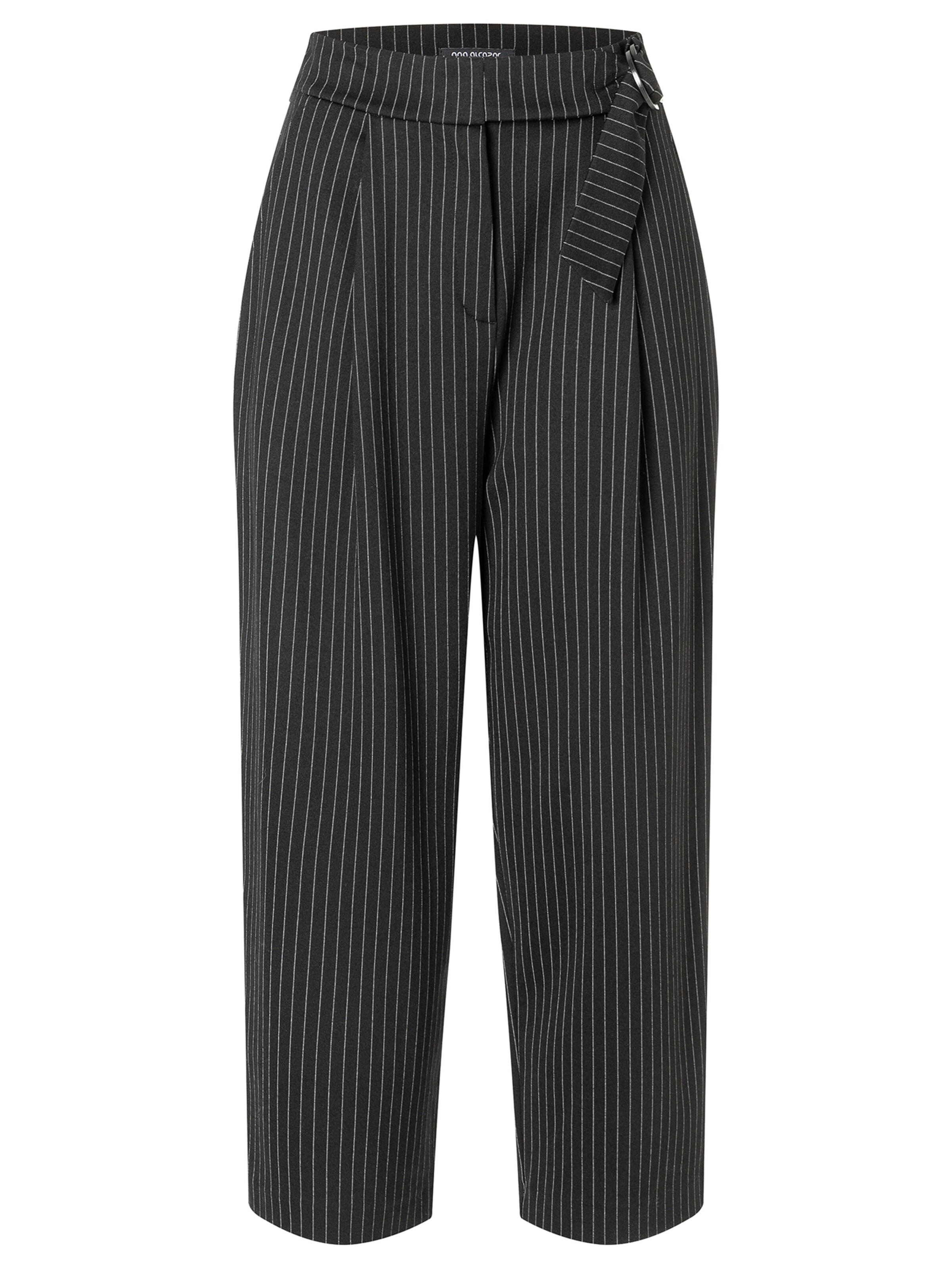 Ana Alcazar Wide leg Broek 'Aniga' in Zwart: voorkant