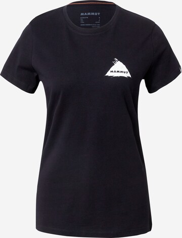 MAMMUT Funkční tričko 'Massone' – černá: přední strana