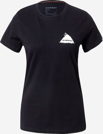 T-shirt fonctionnel 'Massone' MAMMUT en noir : devant