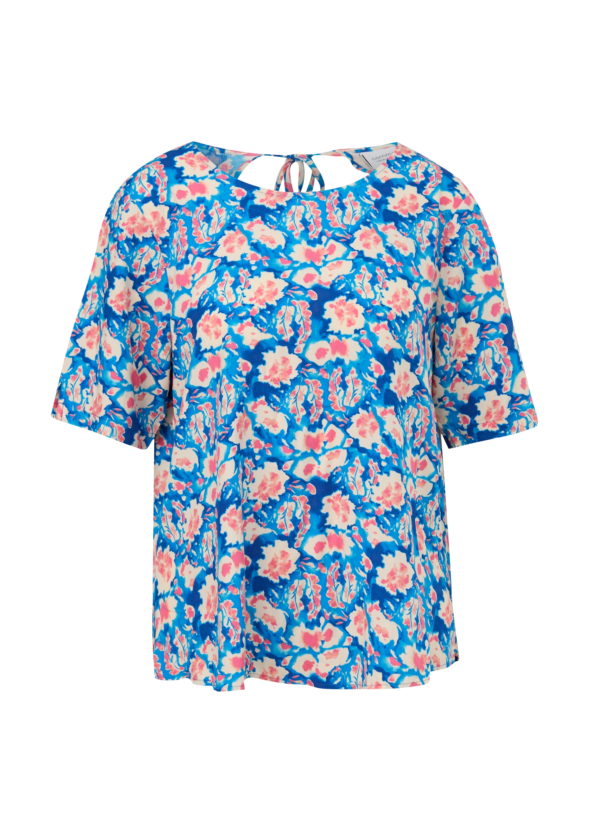 comma casual identity Bluse in Blau: Vorderseite