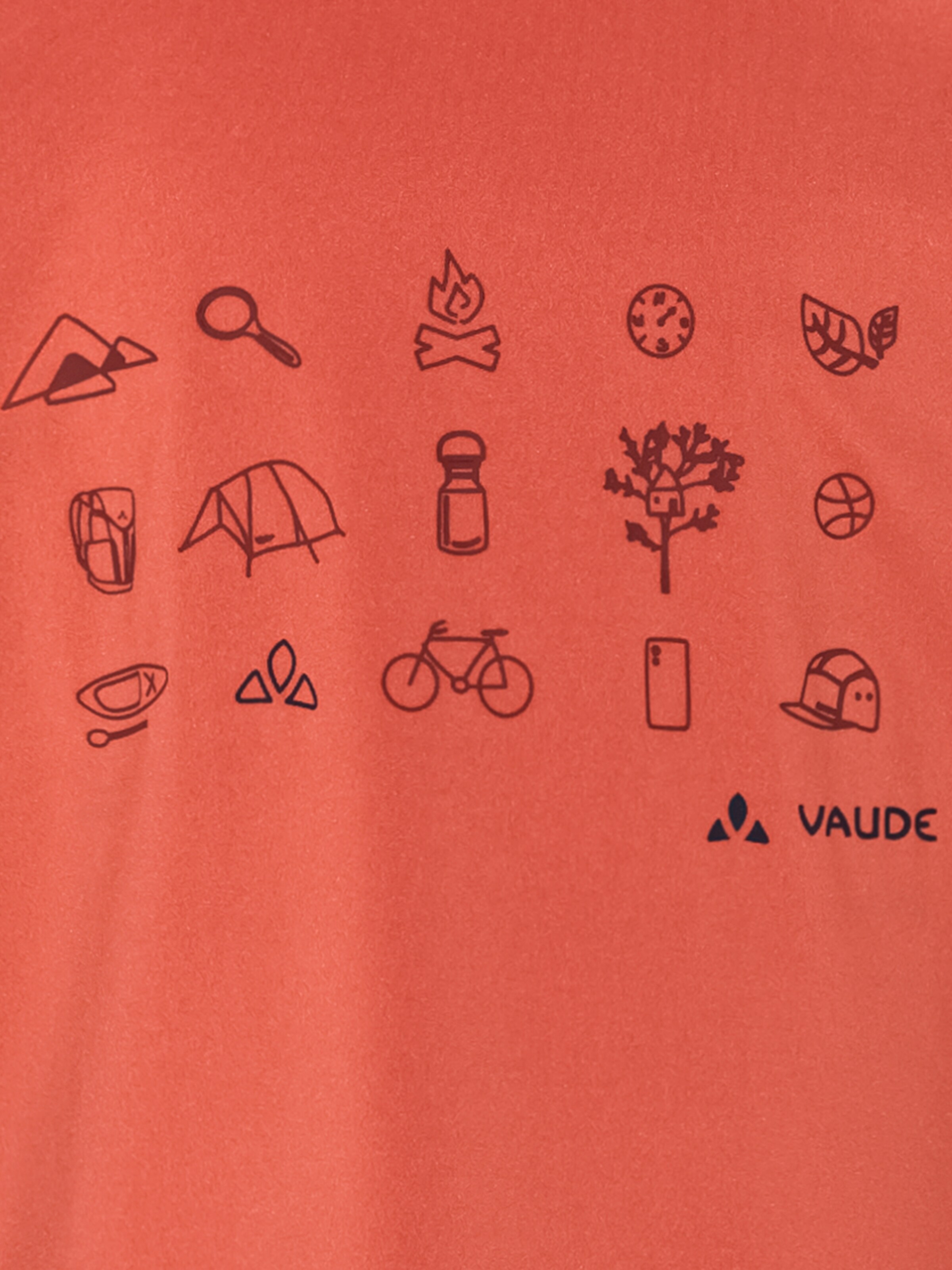 VAUDE Performance shirt 'Solaro LS III' in Red