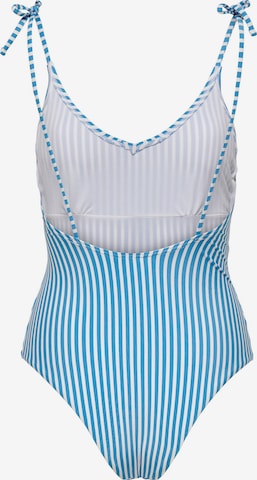 ONLY Bustier Badeanzug 'Kitty' in Blau