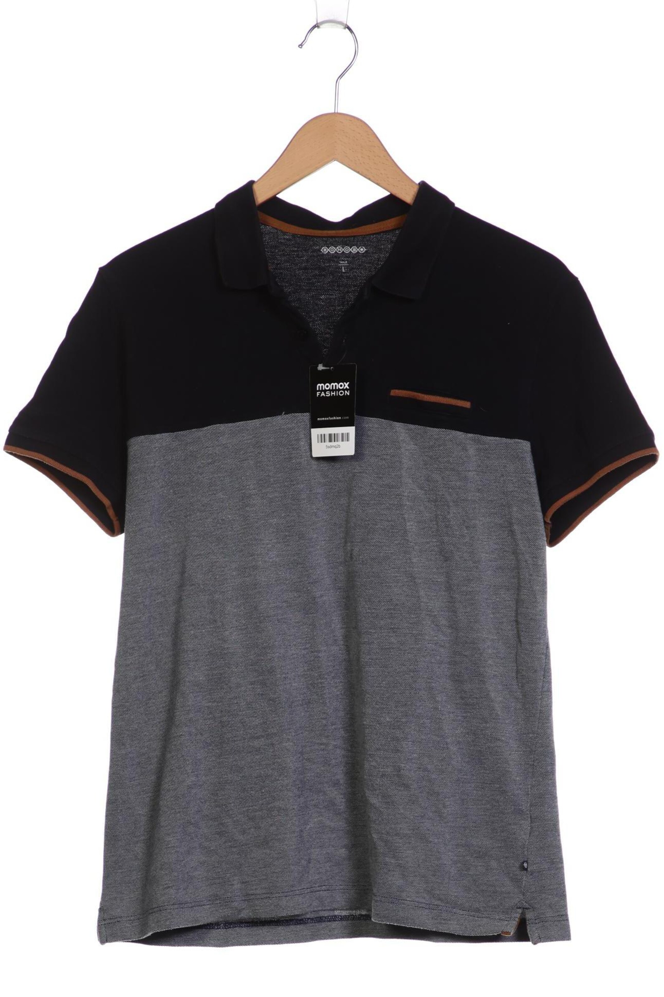 BONOBO Poloshirt L in Grau: Vorderseite