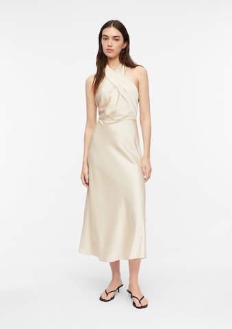 COMMA Jurk in Beige: voorkant