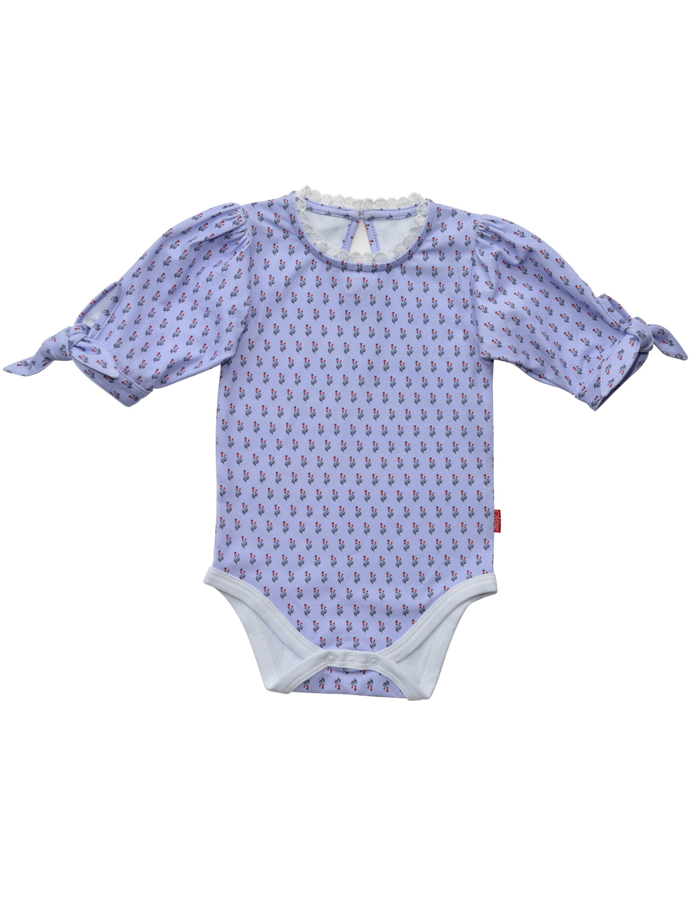 Mogo Strampler/Body 'Pattnock'‌‌‌‌‌‌‌‌‌ in Lila: Vorderseite