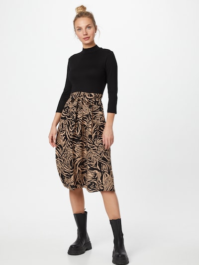 Dorothy Perkins Kleid in sand / schwarz, Modelansicht