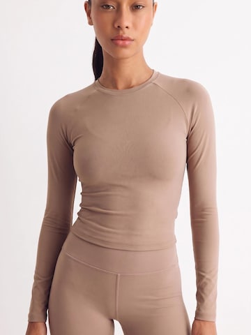 MyLibi Funktionsbluse 'Manga Larga Hera' i brun
