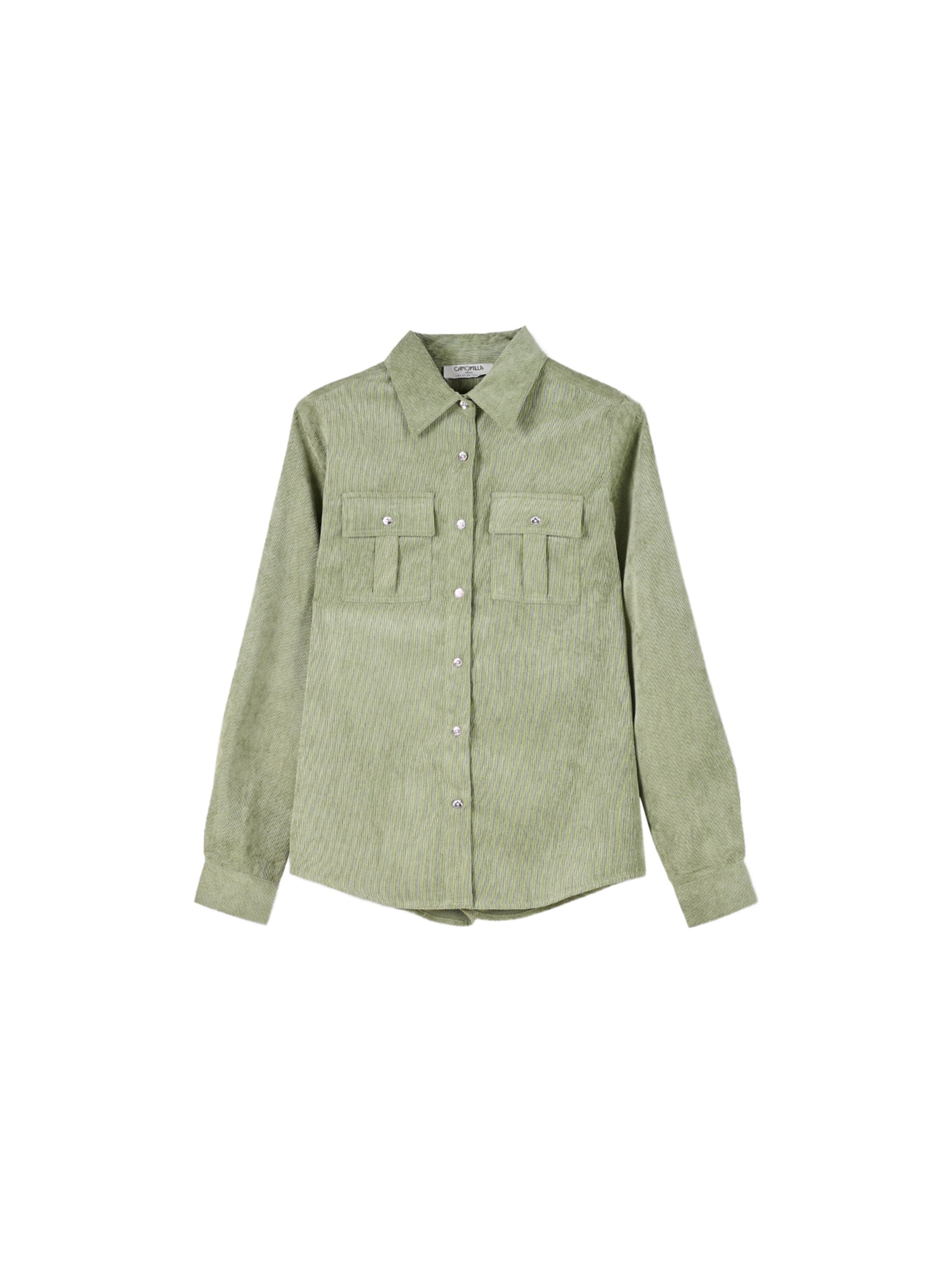 Camicia da donna 'COHEN' di Camomilla Italia in verde: frontale