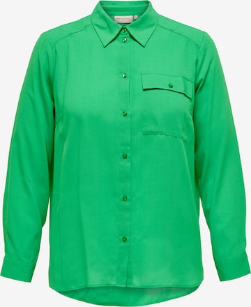 ONLY Carmakoma - Blusa 'Joleen' en verde: frente