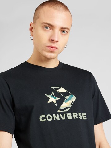 CONVERSE - Camisa 'WINTER STAR' em preto