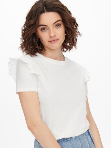 ONLY - Camiseta 'MAJA' en blanco