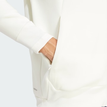 Bluză cu fermoar sport 'Z.N.E. Premium' de la ADIDAS SPORTSWEAR pe alb