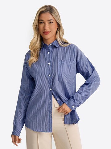 Imily Bela Bluse in Blau: Vorderseite