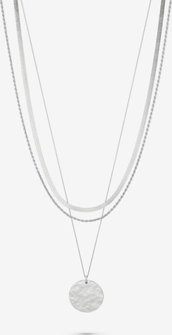 QOOQI Necklace in Silver: front