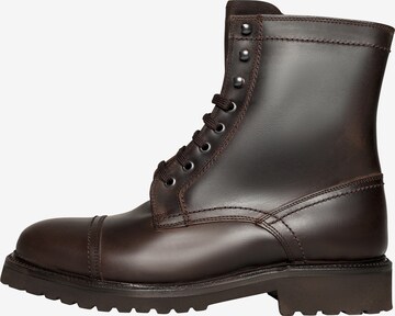 Henry Stevens Lace-Up Boots 'Barkley' in Brown