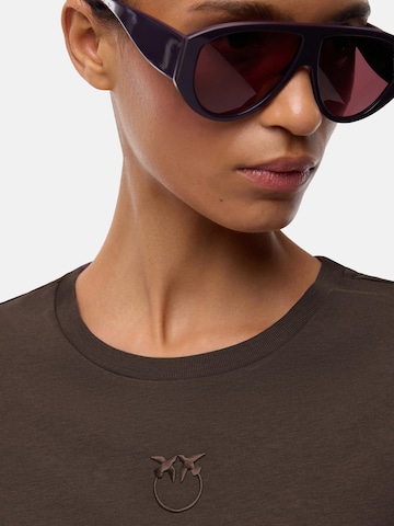 Maglietta 'PINKO BUSSOLOTTO T-SHIRT JERSEY T-SHIRT' di PINKO in marrone
