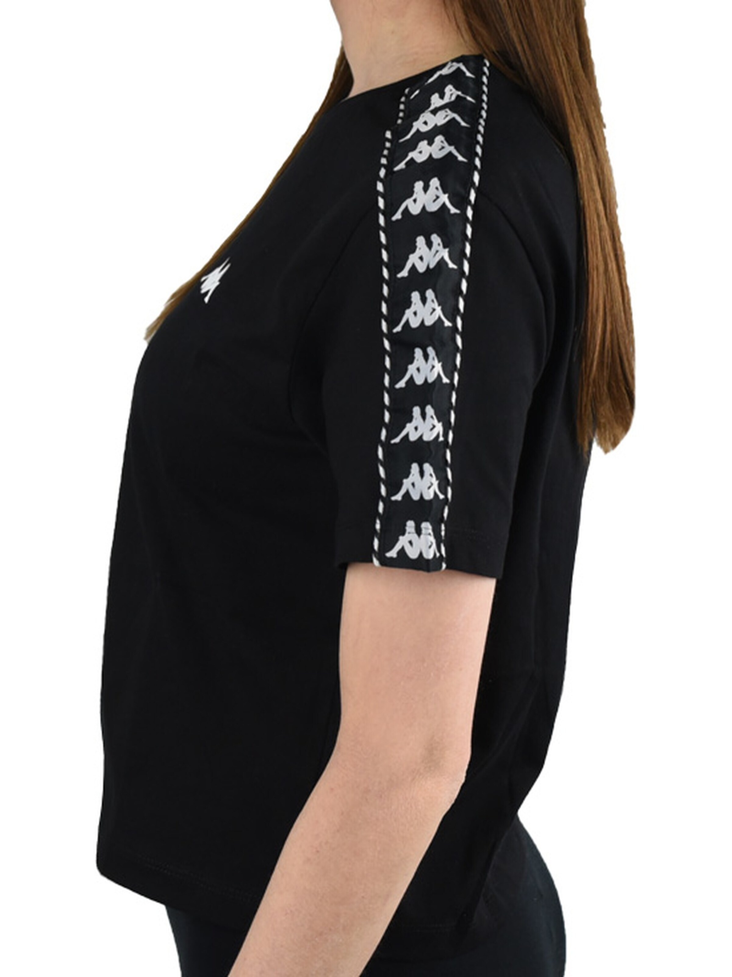 KAPPA Shirt 'Kappa Inula T-Shirt' in Zwart