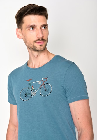GREENBOMB Shirt 'Bike Enzo' in Blauw