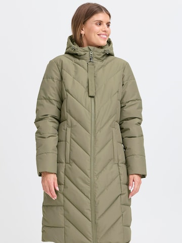 Fransa Winter Coat 'FRMAISE' in Green: front