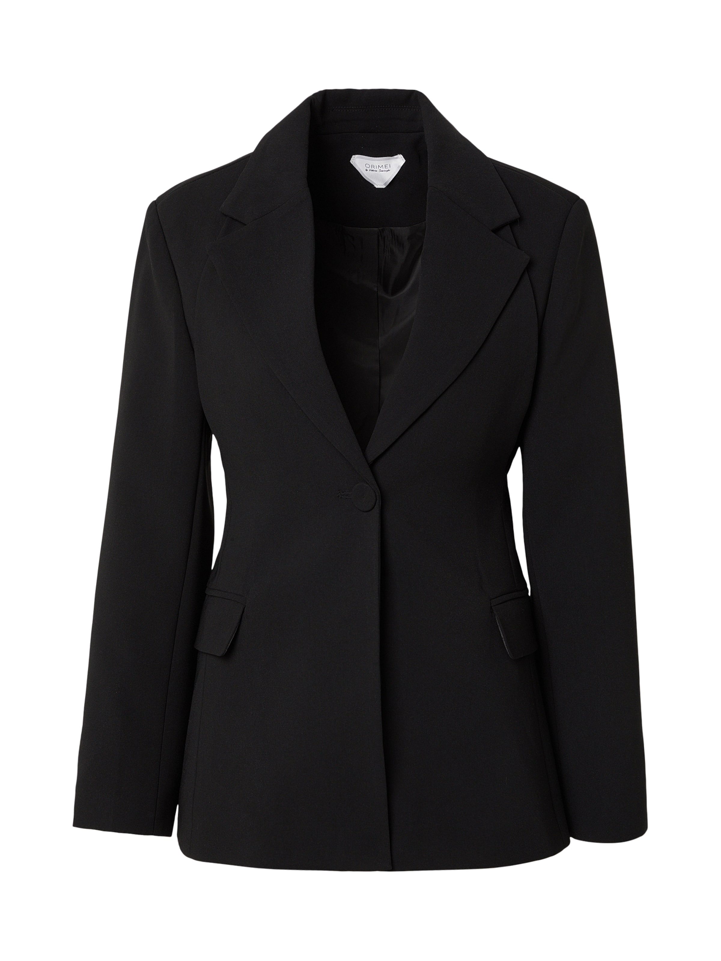 ORIMEI by Victoria Swarovski Blazer in Black: front