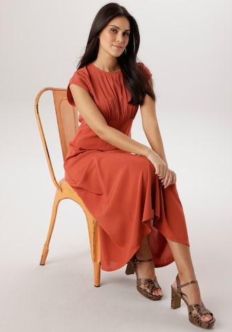 Aniston SELECTED Summer Dress in Orange