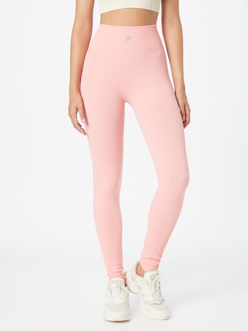 FILA Skinny Sports trousers 'COIMBRA' in Pink: front