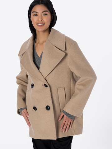 s.Oliver BLACK LABEL Between-Seasons Coat in Beige: front