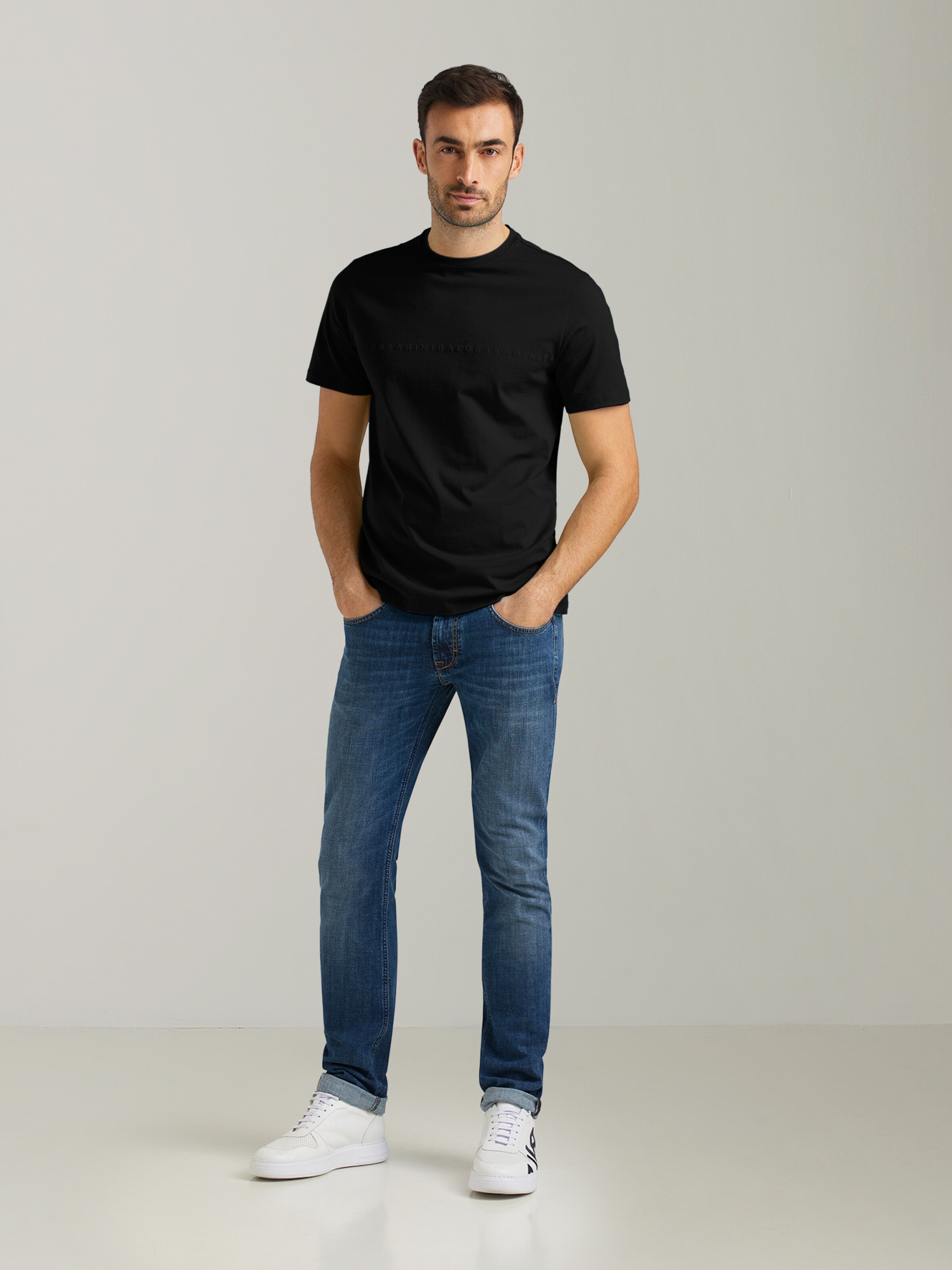 Männer Shirts Baldessarini Shirt 'Theo' in Schwarz - YX11861