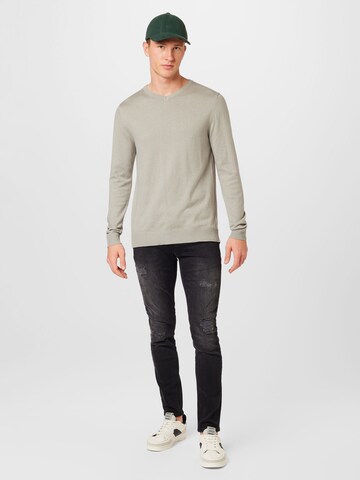 JACK & JONES Pulóver 'EMIL' - szürke