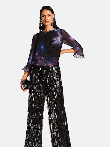 love & roses Blouse in Zwart: voorkant