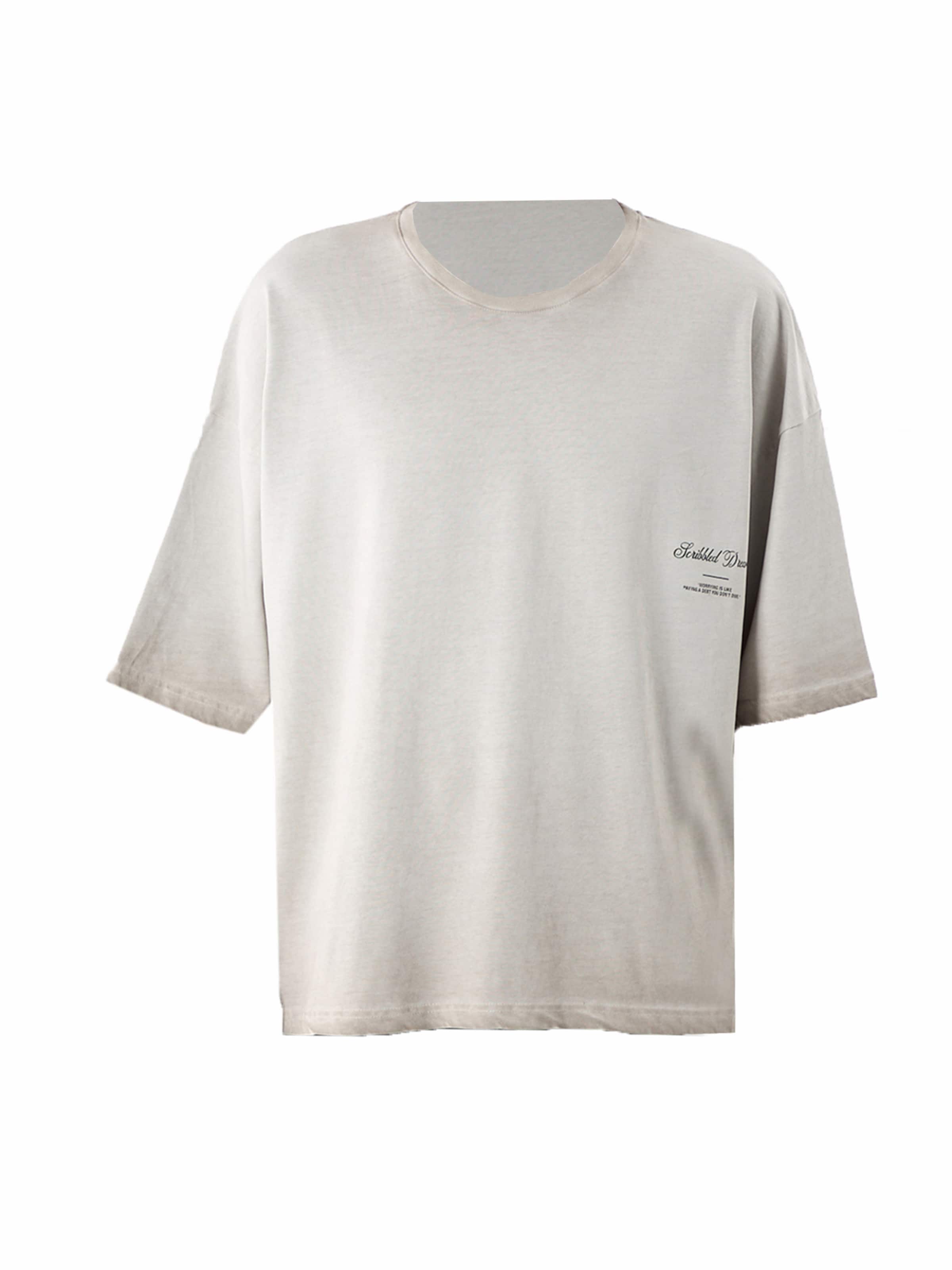 Tricou de la VAMOS CLO pe gri: față